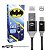 Cabo Turbo USB Para USB-C Batman Reforçado 5+ 018-0904 - Imagem 4