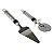 Kit Cortador Espátula Para Pizza 2 Pç Inox Doce Cozinha Mor - Imagem 3