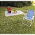 Cadeira Alta Aço Dobrável Resistente Conforto Praia Camping - Imagem 3