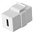 Keystone USB Tipo C Emenda Pass Through P/ Painel Espelho - Imagem 5