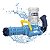 Pistola Mini Gun Metralhadora De Agua Automática Azul 1Litro - Imagem 1