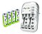 Carregador De Pilhas AAA AA E 9V Flex Com 4 AAA Led Bivolt - Imagem 3