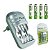 Carregador De Pilhas AAA AA E 9V Flex Com 4 AAA Led Bivolt - Imagem 1