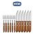 Conjunto Churrasco 6 Garfo 6 Facas 12 Peças Madeira MOR 3931 - Imagem 4