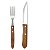 Conjunto Churrasco 6 Garfo 6 Facas 12 Peças Madeira MOR 3931 - Imagem 3