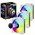 Kit De Fans C/3 120mm Argb Revenger Sem fio Encaixe Branco - Imagem 1