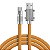 Cabo Usb C 120w Silicone Turbo Nao Quebra Resistente Laranja - Imagem 1