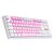 Teclado Gamer Redragon Daksa Branco E Rosa Switch Azul TKL - Imagem 1