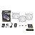 Kit 3 Cooler Fan 12cm Argb Controladora Ventoinha 12v Branco - Imagem 4