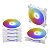 Kit 3 Cooler Fan 12cm Argb Controladora Ventoinha 12v Branco - Imagem 2