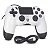 Controle Compatível Ps4 Pc Notebook Usb Cabo 1,8m Branco - Imagem 5