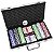 Maleta Kit Jogo Poker 300 Fichas Oficiais Baralho Dados - Imagem 3