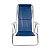 Cadeira Praia Reclinável Alumínio 8 Posições Azul Marinho - Imagem 3
