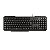 Teclado Multimidia Office Slim Preto Usb Multilaser Tc206 - Imagem 1