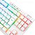 Teclado Optico Gamer Magic Wand Pro Rgb Branco Switch Red - Imagem 2