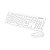 Kit Teclado e Mouse Slim Sem Fio Wireless Branco Brazil Pc - Imagem 1