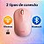 Mouse Sem Fio OEX Edge Rosa MS607 Wireless Bluetooth - Imagem 4