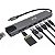 Adaptador Hub Tipo C 8x1 Hdmi 4k Rede Usb 3.0 Para Macbook - Imagem 1
