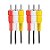 Cabo Rca Metal 3x3 Rca 1,8 Metros Video Cassete Dvd Tv - Imagem 3