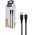 Cabo Usb P/ Lightning Nylon Ca-151l 1,5m Preto Maketech - Imagem 1
