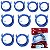 Kit 10 Cabo De Rede 2,5M Cat6 24Awg 568B Azul Anatel Seclan - Imagem 1