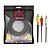 Cabo De Vídeo 3 Rca x 3 Rca Pix Com Coaxial Central 3 Metros - Imagem 1