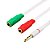 Cabo Adaptador P3 X P2 Fone Microfone XT-2196 xtrad - Imagem 1