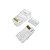 Kit 5 Conector Rj45 Macho Cat.6 Com Guia 8x8 Vias - Imagem 3