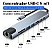 Hub Adaptador Usb Tipo C 8 em 1 Hdmi Rede USB Leitor Cartões - Imagem 4