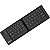 Mini Teclado Sem fio Bluetooth Dobrável Recarregável Preto - Imagem 1