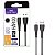 Cabo Lighting Usb Ios Em Borracha Ca-127i 1m Preto Maketech - Imagem 1