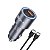 Carregador Veicular 2 Portas Usb C e Usb 18w C/ Cabo Usb C - Imagem 2