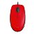 Mouse Logitech Silent USB, 1000 DPI, Vermelho - M110 - Imagem 1