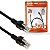 Cabo de Rede Patch Cord Cat 6 10m Preto Gigabit Plus Cable - Imagem 1