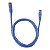 Cabo de Rede Patch Cord Cat.6 2,5M Azul Gigabit Plus Cable - Imagem 2