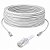 Cabo De Rede Cat5e Gigabit Montado 30 Metros Anatel Branco - Imagem 2
