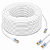 Cabo De Rede Cat5e Gigabit Montado 50 Metros Anatel Branco - Imagem 1