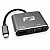 Cabo Adaptador 2 Em 1 Usb C 3.1 Type-C Para Hdmi 4K e Vga - Imagem 1