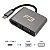 Cabo Adaptador 2 Em 1 Usb C 3.1 Type-C Para Hdmi 4K e Vga - Imagem 3