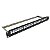 Patch Panel Cat.6 19" 1u 24 Portas Descarregado Blindado - Imagem 1
