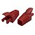 Kit 100 Capas Para Plug Conector Rj45 Trava Interna Vermelho - Imagem 3