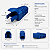 Kit 50 Capas Para Plug Conector Rj45 Trava Interna Azul - Imagem 2