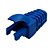 Kit 50 Capas Para Plug Conector Rj45 Trava Interna Azul - Imagem 4