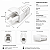 Kit 50 Capas Para Plug Conector Rj45 Trava Interna Branca - Imagem 2