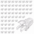 Kit 50 Capas Para Plug Conector Rj45 Trava Interna Cristal - Imagem 1