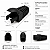 Kit 20 Capas Para Plug Conector Rj45 Trava Interna Preta - Imagem 2