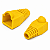Kit 50 Capa RJ45 Plástica Amarela Proteção Conectores Rede - Imagem 2