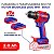 Furadeira Parafusadeira Sem Fio 20v 2000Rpm 2 Baterias Emtop - Imagem 3