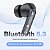 Fone de Ouvido Bluetooth 5.3 1Hora TWS com Microfone Preto - Imagem 10