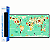 Mouse Pad Gamer Speed Extra Grande 70x35xcm Mapa Animais - Imagem 1